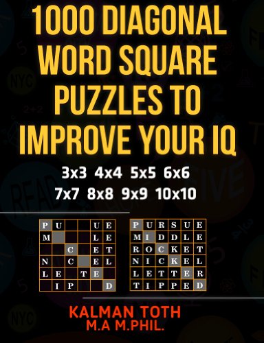 1000 Diagonal Word Square Puzzles to Improve Your IQ (English Edition)