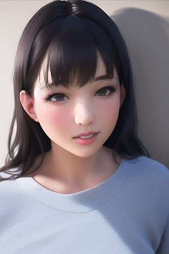 AI生成イラスト集　第九巻　美少女顔③編: AI-generated illustrations Vol. 9: Faces of beautiful girls (3) (English Edition)