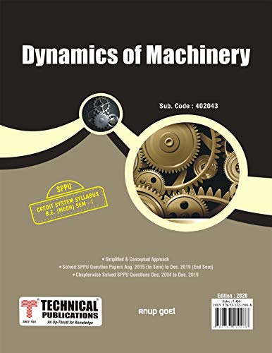 Dynamics of Machinery for SPPU 15 Course (BE