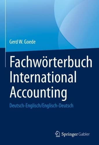 Fachwörterbuch International Accounting: Deutsch-Englisch/Englisch-Deutsch