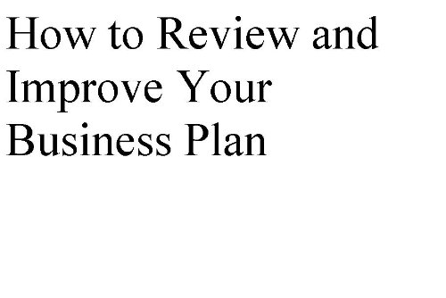 How to Review and Improve Your Business Plan (English Edition)