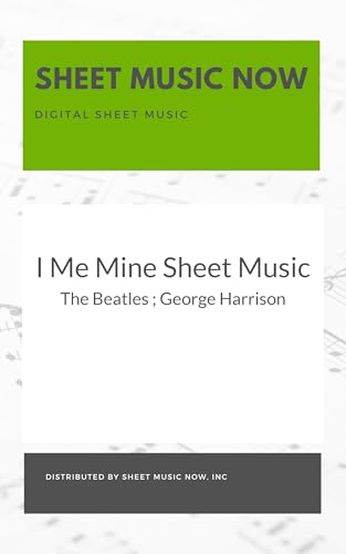 I Me Mine Sheet Music (English Edition)