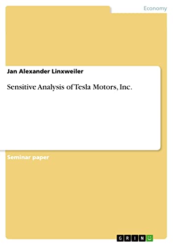 Sensitive Analysis of Tesla Motors, Inc. (English Edition)
