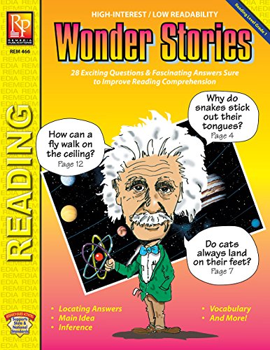 Wonder Stories (Reading Level 1) | Reproducible Activity Book: 28 Exciting Questions & Fascinating Answers Sure to Improve Reading Comprehension (English Edition)