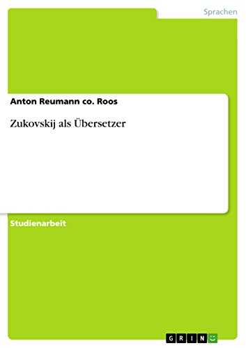 Zukovskij als Übersetzer (German Edition)